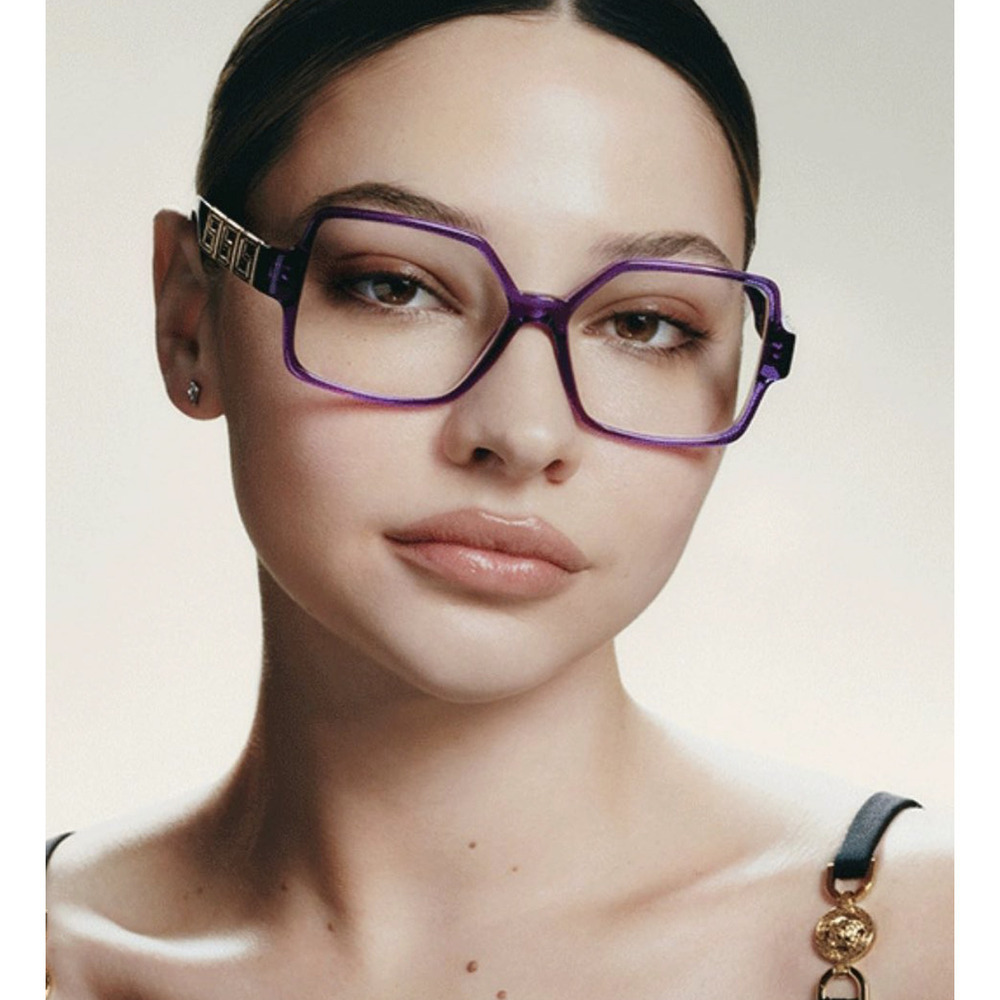 NWT Versace VE3337-5408-55 Pink Square 55mm Glasses